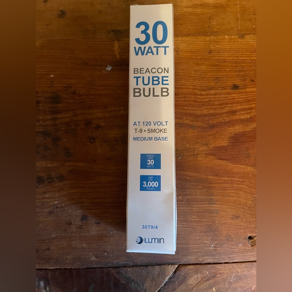 30 Watt Beacon Tube Bulb - Smoke T9 (White Box)